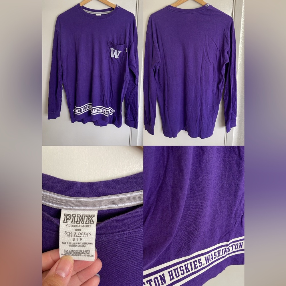 University of Washington VS PINK long sleeve